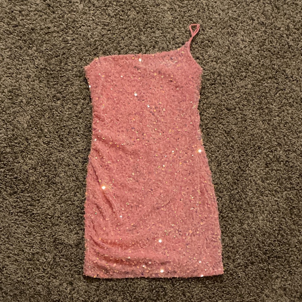 Lucy in the Sky Pink Sequin Mini Dress